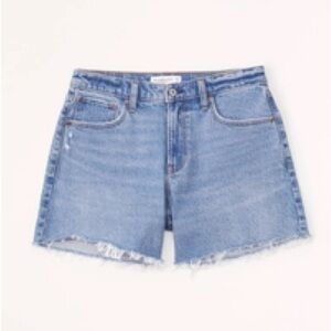 Abercrombie & Fitch Women's Curve Love Mid Rise Baggy Short